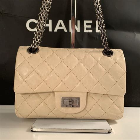 chanel beige quilted bag|chanel quilted reissue shoulder bag.